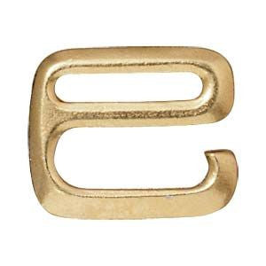 1/2 E-Hook Clasp, Gold Plate