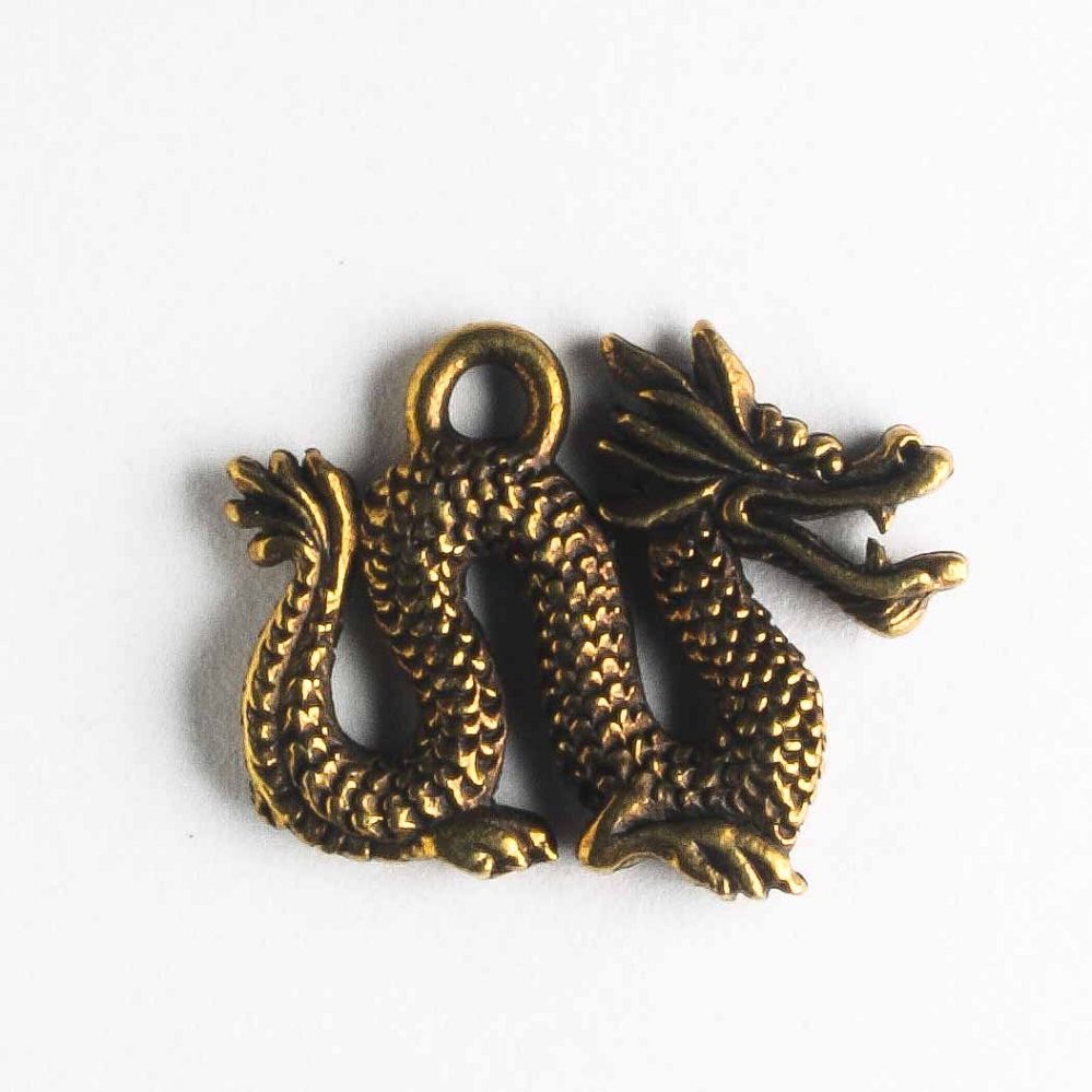 Pewter Dragon Charms