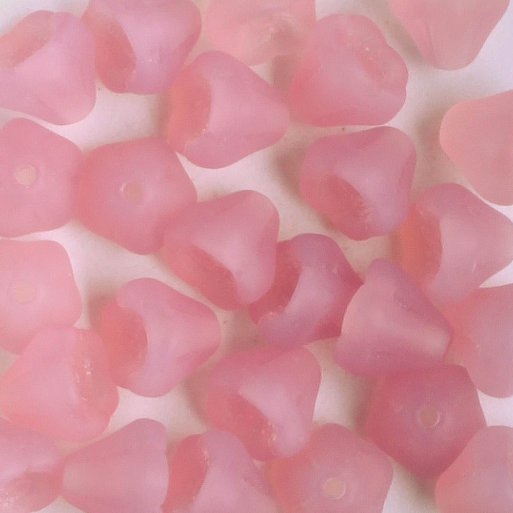 5x6mm Bell Flower - Pink - qty 25