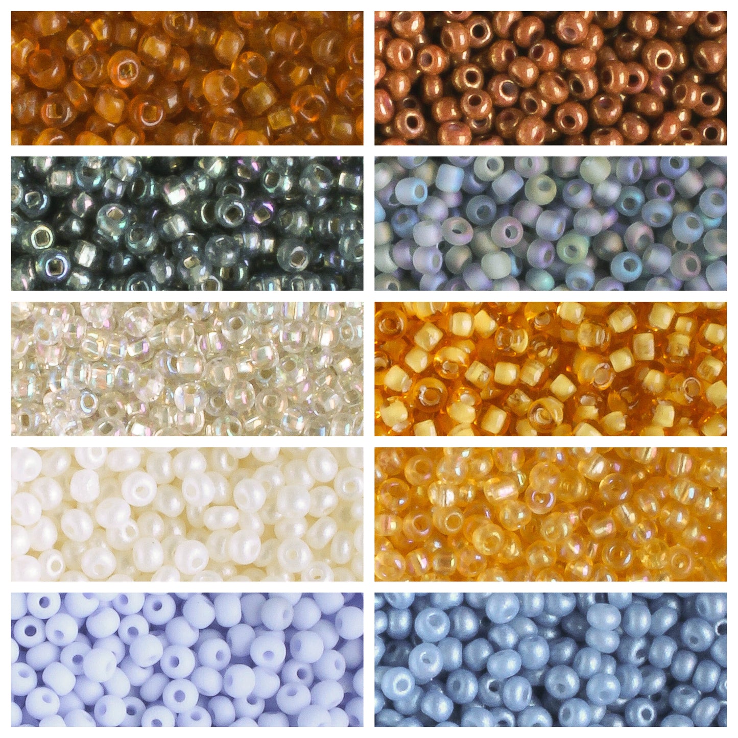 11/0 Czech Seed Bead Collection