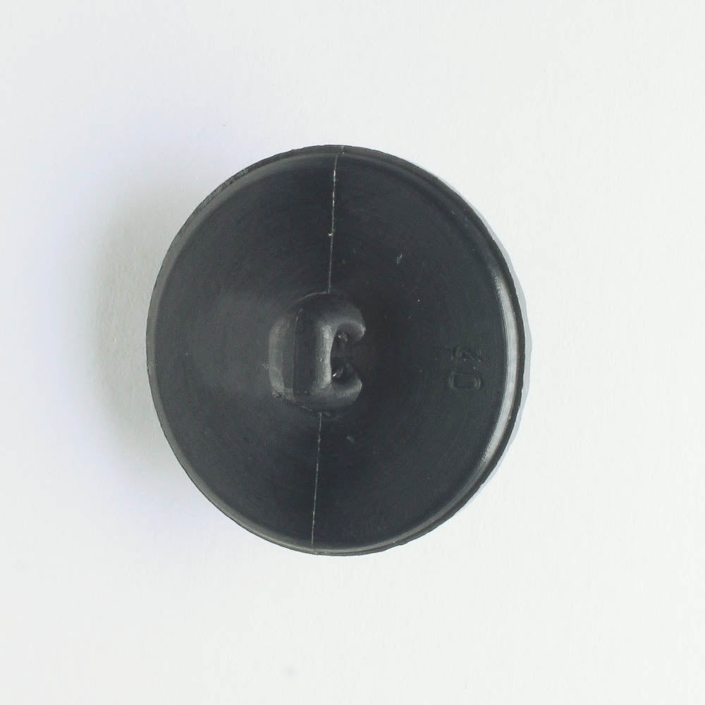 Flower Button - Black Plastic