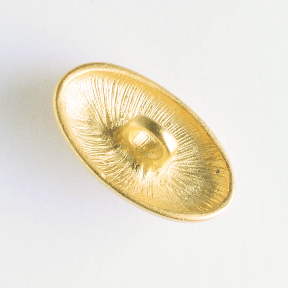 Oval Button - Gold