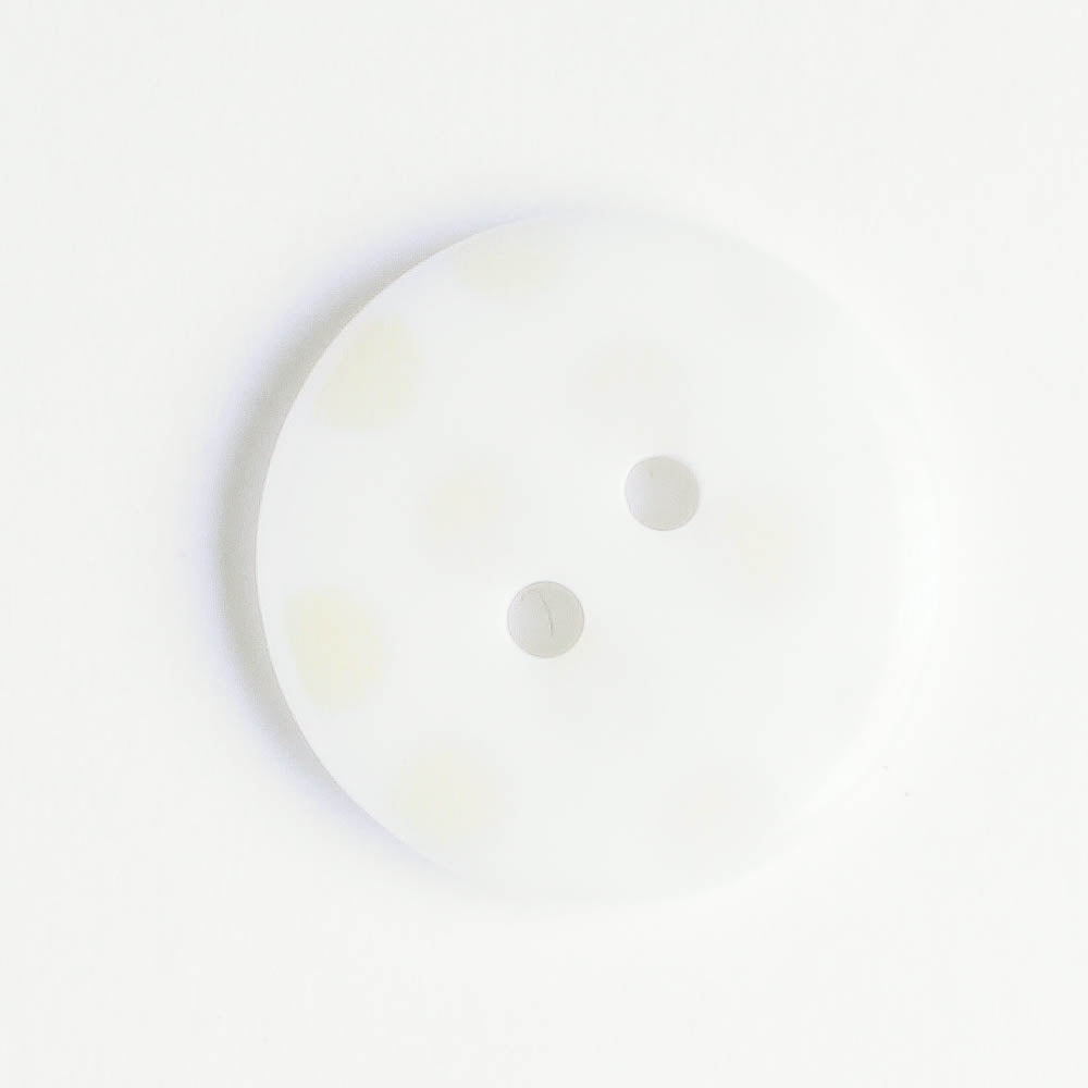 Button - Yellow Dots - Plastic