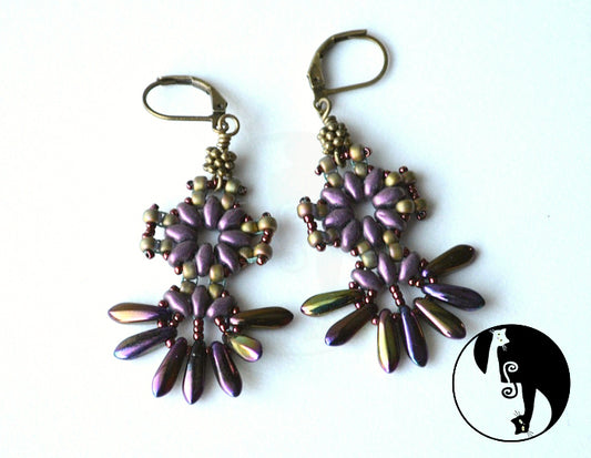 Sky Flower Earring Pattern - PDF