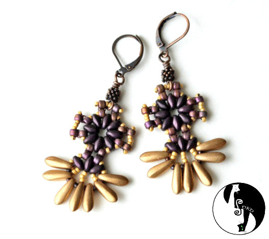 Sky Flower Earring Pattern - PDF