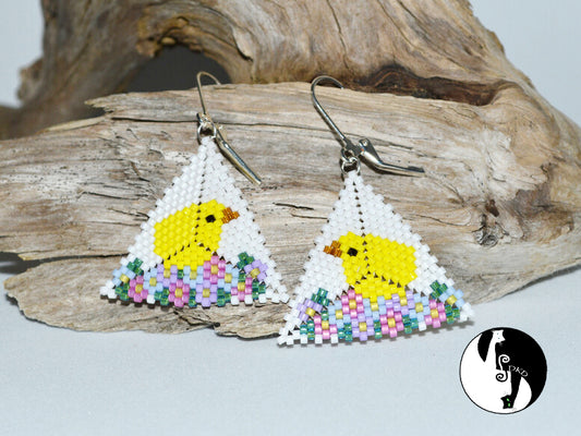 Easter Chick Triangle Pattern - PDF