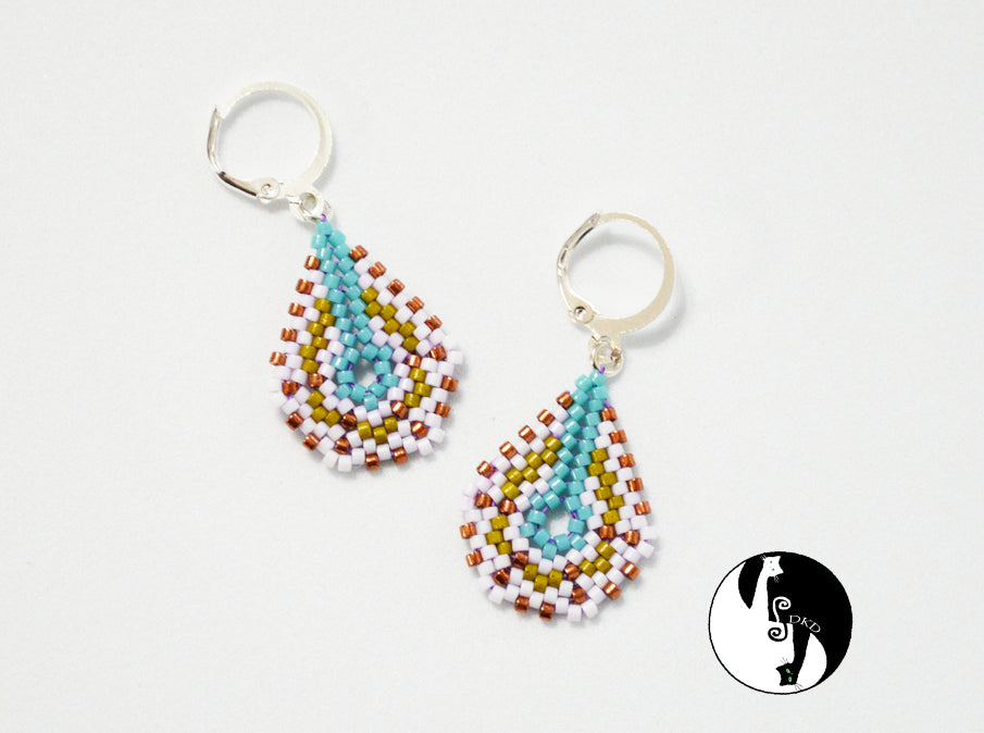 Pentadrop Earrings Pattern - PDF