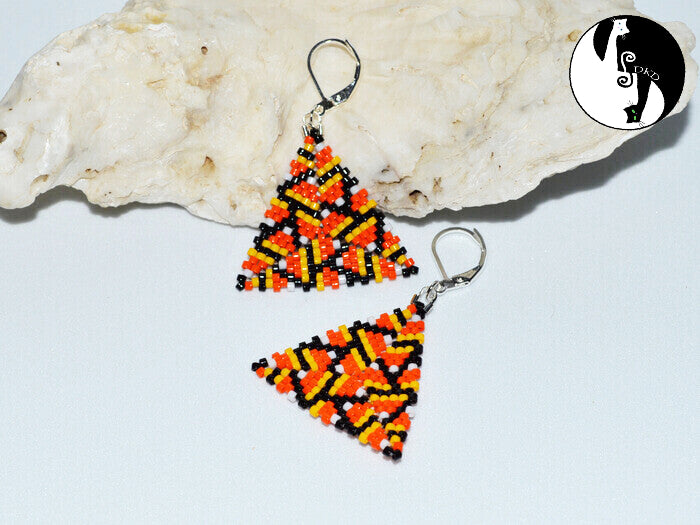 Lots of Candy Corn Triangle Pattern - PDF