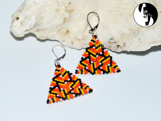 Lots of Candy Corn Triangle Pattern - PDF