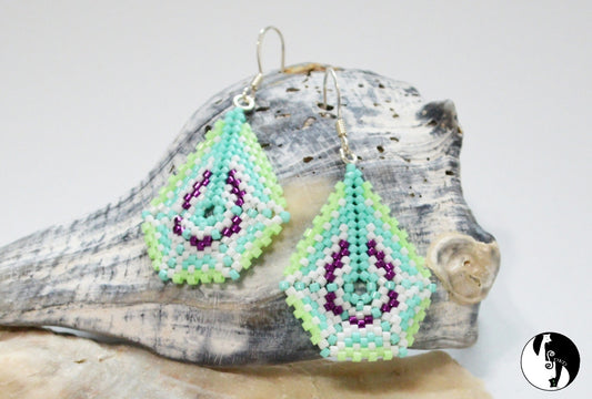 Pentadrop Earrings Pattern - PDF