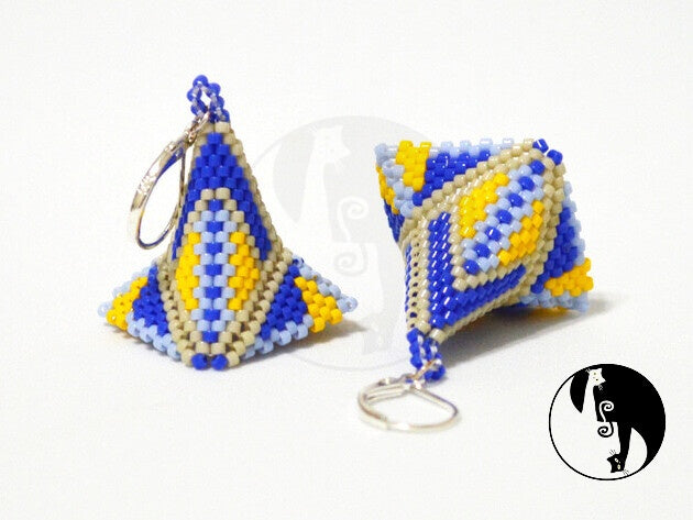 Peace Trumpet Earrings Pattern - PDF