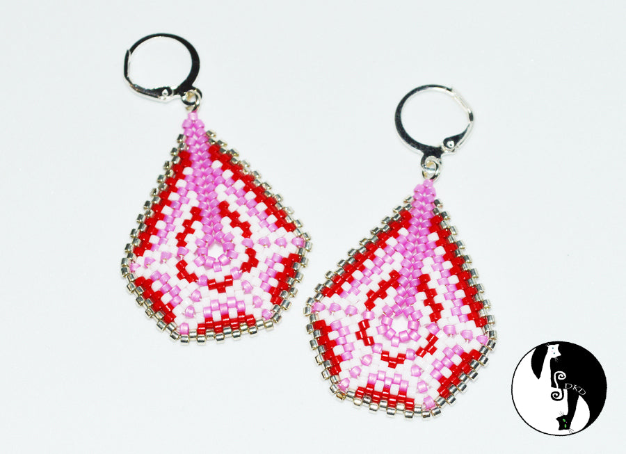 Pentadrop Earrings Pattern - PDF