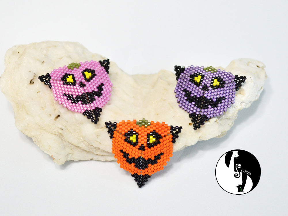 Toothy Pumpkin Triangle Pattern - PDF