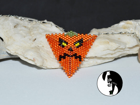 Scary Pumpkin Triangle Pattern - PDF