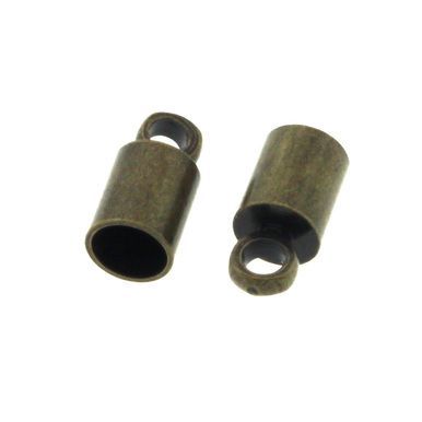 Cord End Ant Copper 3mm - pair