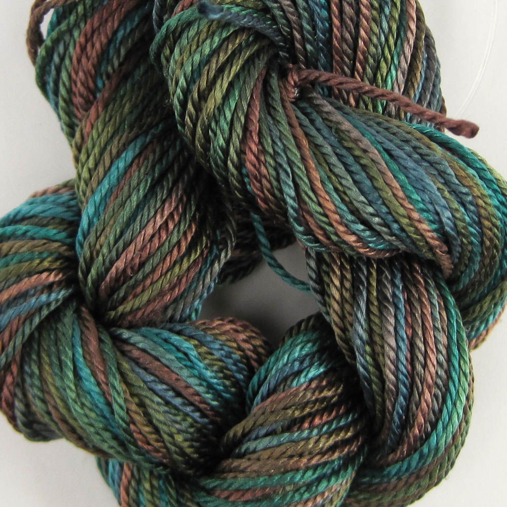 Hand Dyed Shiny Silk Yarn - 36 Yard Skein