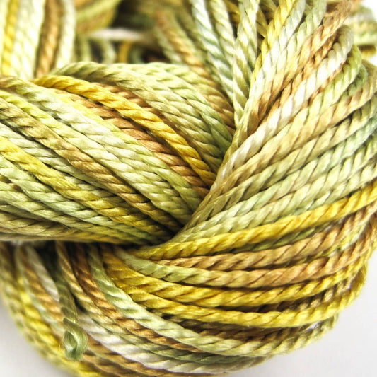 Hand Dyed Shiny Silk Yarn - 36 Yard Skein