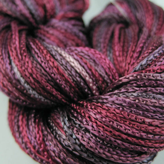 Hand Dyed Rayon Chainette Yarn - 36 Yard Skein