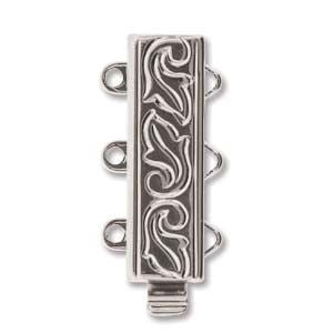 3 Strand Clasp Silver