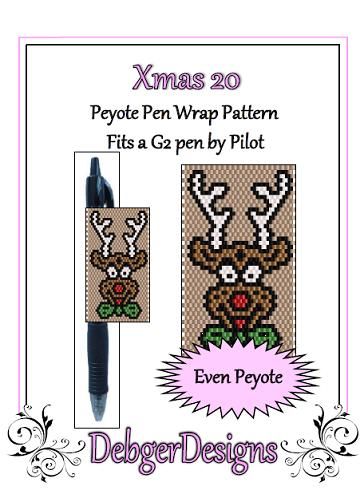 Xmas 20 Pen Wrap Pattern - PDF