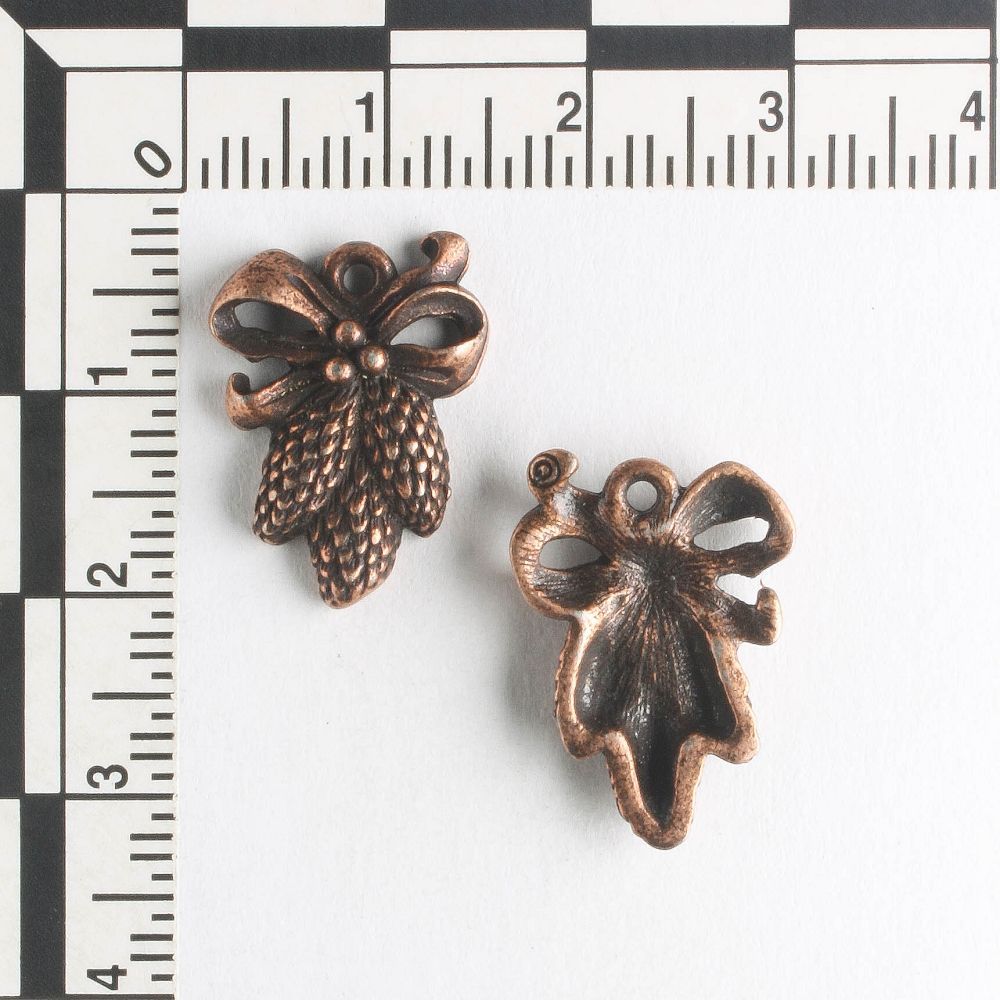 Charm - Pinecone Ribbon